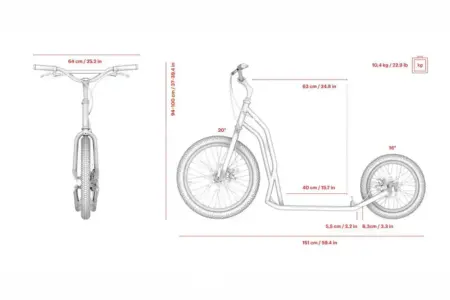 Yedoo S2016 Disc Dogscooter Scheibenbremsen bei TretrollerLiebe