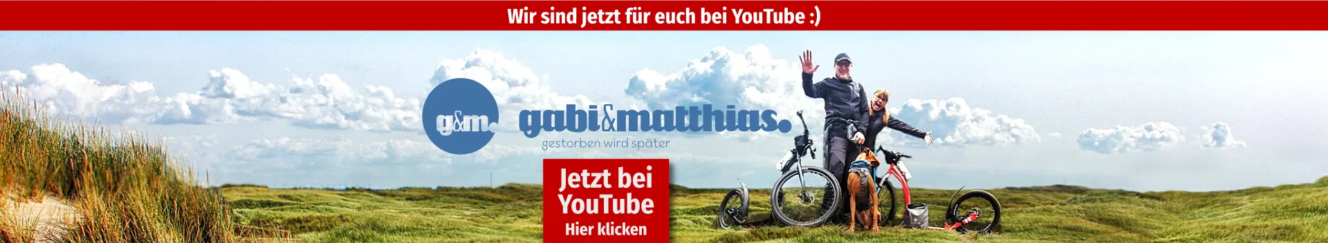 Gabi und Matthias sind jetzt bei YouTube - hier klicken